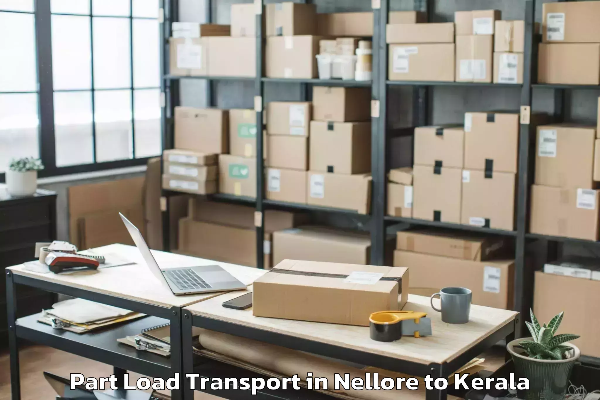 Hassle-Free Nellore to Changanassery Part Load Transport